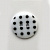 Пуговицы в тубе, Q7D26-FSS  Горошек 36L (009 бело-черный) 36 шт.