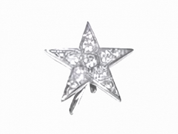 Украшение Микрон Звезда GB1127. набор 2 шт. 27х27 мм никель