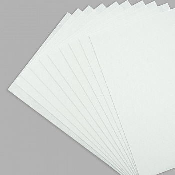 Фетр листовой жесткий IDEAL 1,0мм, 20х30см,10 шт/упак. FLT-H1(660 белый) 