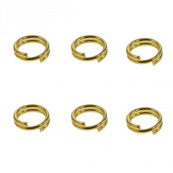 Кольцо для бус  "Zlatka" R-06 d 5,5 мм 50 шт. № 01 под золото,