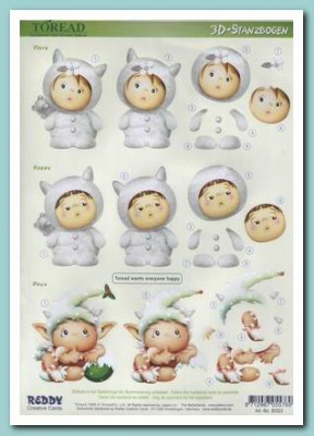 Аппликация Toreads бумаж.вырубная для объем. рисунков,"Флора,Хэппи,Пойя" 210х297 мм