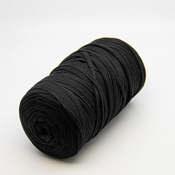 Трикотажная пряжа "diva" Spaghetti 500гр. (черный)