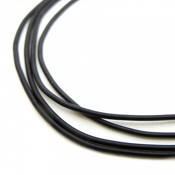 Канитель мягкая, гладкая KAN/MK1.3-16  матовая, черный