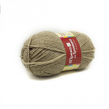 Верблюжья шерсть ЭКО, пряжа для ручного вязания  (043, суровый лен)