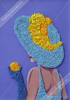 Набор для вышивания лентами "WH" ВЛШС0002 Серия шляпки №2