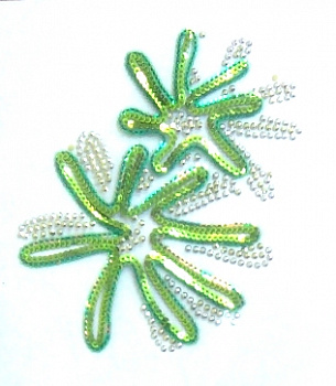 Аппликация из бисера и страз Салют