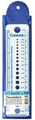 Линейка «Gamma» КМ для определения размеров спиц 16 см