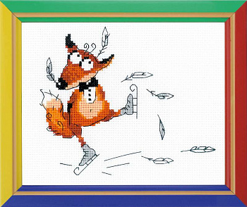 Набор для вышивания «Весёлая Пчёлка» НВ147 Парное катание. Короткая программа 16*13 см