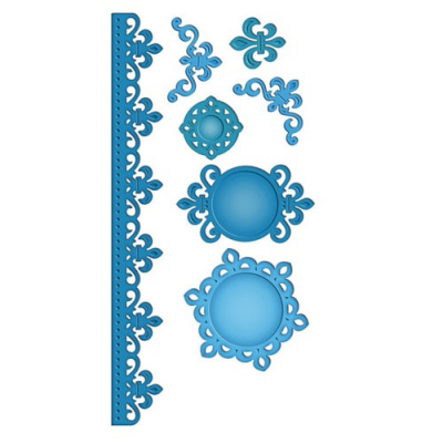 Набор ножей Spellbinders® Shapeabilities® "Узоры королевской лилии"