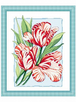 Набор для вышивания «Сделано с любовью» ЦВ-019 Пестрые тюльпаны