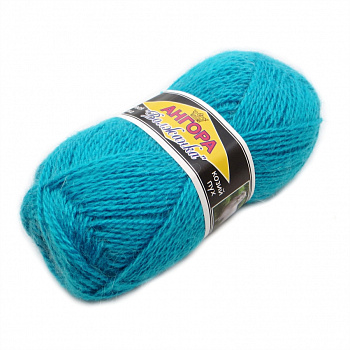 Волжанка Ангора, пряжа для ручного вязания (11, бирюза)