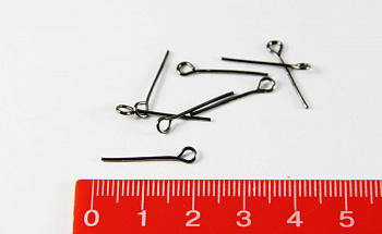 Штифт с петлей DC-104 "Zlatka" 18 мм 50 шт №03 под черный никель