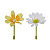 Садовая миниатюра "Blumentag" FPT-01 Декоративные элементы "цветы" пластик 8 шт.№1