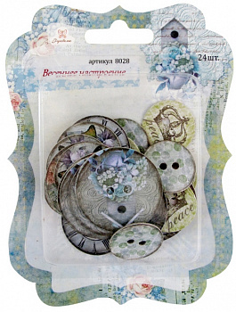 Чипборд (стикер) "Рукоделие" 8028 Весеннее настроение