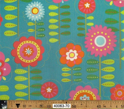 Ткань для пэчворка LECIEN коллекция "Поэзия Цветов" 80% хлопок, 20% лён, 110 см