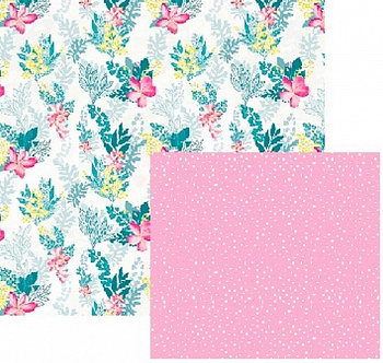 Двусторонняя упаковочная бумага глянцевая «Stilerra» 100 x 70 см, цвет 25 нежность