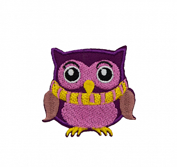 Термоаппликация Hobby&Pro"Совенок фиолетовый"