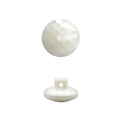 Пуговица в тубе на ножке перламутр 1491- белый  перламутр  13 мм уп/24