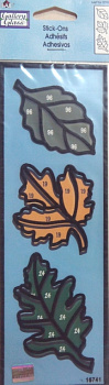 Набор витражных наклеек малый 16741 Листья