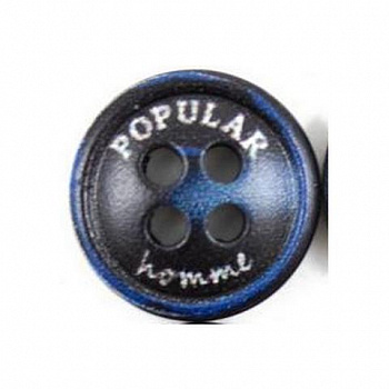 Пуговицы в тубе  KB10 Blue  18L ,  72шт.