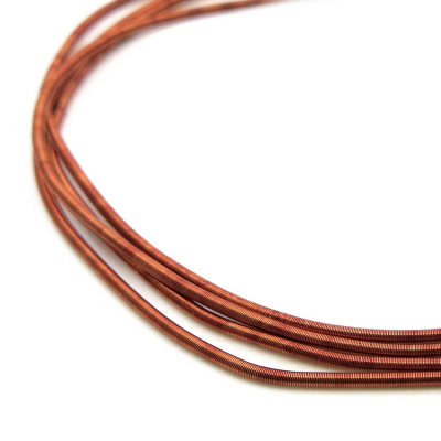 Канитель мягкая, гладкая KAN/MK1.3-21  матовая, красная охра