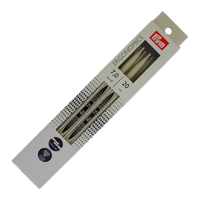 Спицы чулочные Prym Ergonomic 194209, 7 мм/20 см, 5 шт.  