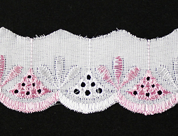 Шитье х/б 455,  3,5см*9м (цвет розовый)