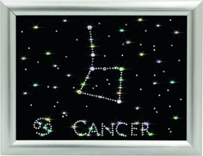 Набор для аппликации стразами «Золотое Руно» ХК-007 Созвездие Рак,15*20 см