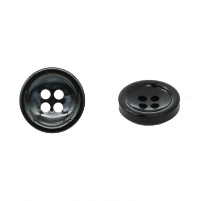 Пуговица Hemline "Basic" d=23 мм черный 4 шт/уп