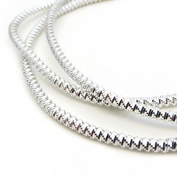 Канитель мягкая, фигурная KAN/MS2-20  глянец, серебро