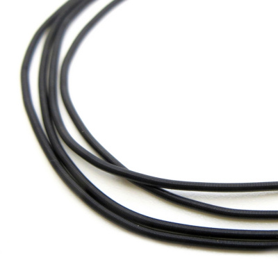 Канитель мягкая, гладкая KAN/MK1.3-16  матовая, черный