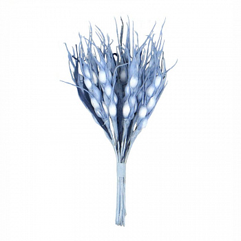 Декоративный букетик "Рукоделие" Колоски (голубой) DKB032H