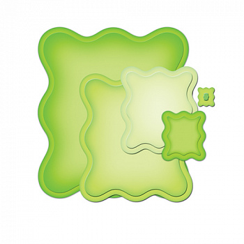 Набор ножей Spellbinders® Nestabilities® "Волнистые прямоугольники"