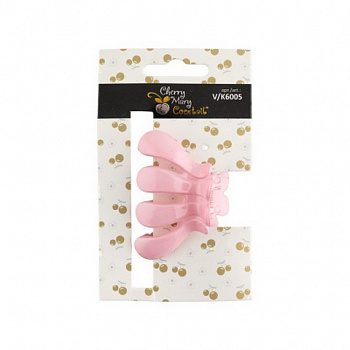 Заколка для волос CHERRY MARY "Cocktail" V/K6005  1шт. №01 розовый