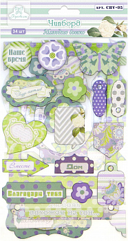 Чипборд (стикер) "Рукоделие" Мелодия весны