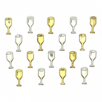 Брадсы металлические «Рукоделие» SB 046"Бокалы"