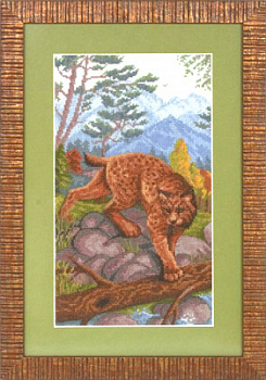 Набор для вышивания «Panna» Ж-1073 Рысь,17х29 см