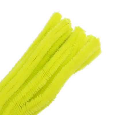 Синель-проволока "Астра", 12 мм*30 см, 15 шт/упак, цв. А-037 лимонный