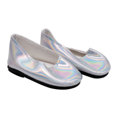 Туфли для куклы 'Металик', 7см, цв. серебрянный