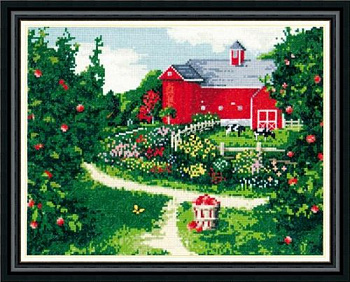 2342 Набор Design Works "Red Barn" (Красный амбар28*35,5 см