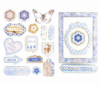 Чипборд (стикер) Рукоделие™ "Снежные узоры" CHV-07/1