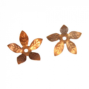 Шапочка для бус 7709538 FIN1277, 14*4мм, 30шт/упак, цвет: медь