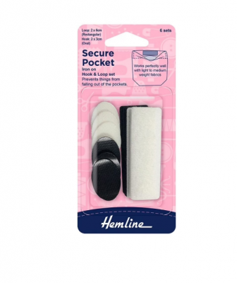 Набор липучек самоклеящихся "Hemline" 652.SP/G002