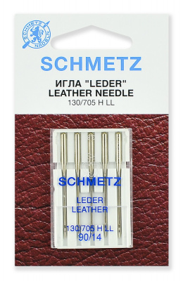 Иглы для кожи 130/705H LL № 90/14, 5 шт. Schmetz 0701188