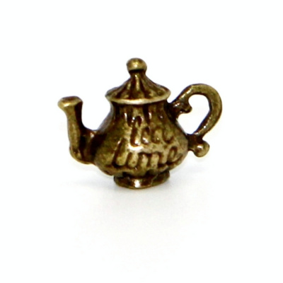 Металлические шармы "Рукоделие" MPR027 Чайничек, 15х10мм