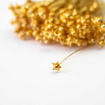 Пин металлический с шаровой головкой 0,51х50,8мм (144 шт.), цвет золото