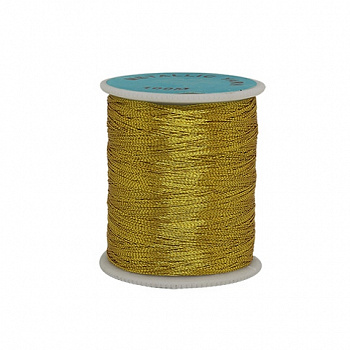 Нитки металлизированные (люрекс), 0212-3303, 100 м, упак./12 шт. цв. FMS3058 золото