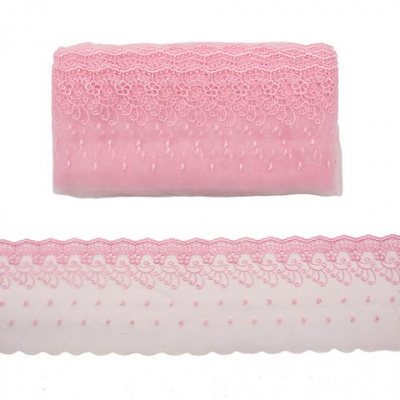 Кружево капрон 12,7см*13,71м 0574-5002 цв, А549 розовый