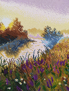 Алмазная мозаика М-005 "Туманное утро"30*40 см