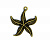 Металлические шармы "Рукоделие" MPR005 Морская звезда, 25х22м